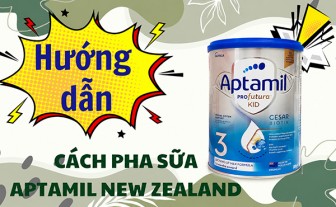 Hướng dẫn cách pha sữa Aptamil New Zealand