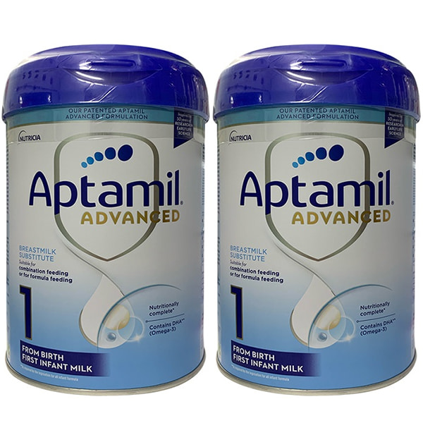 Combo 2 lon Sữa Aptamil Advanced Anh số 1 lon 800g cho trẻ 0-6 tháng tuổi Combo 2 lon Sữa Aptamil Advanced Anh số 1 lon 800g cho trẻ 0-6 tháng tuổi