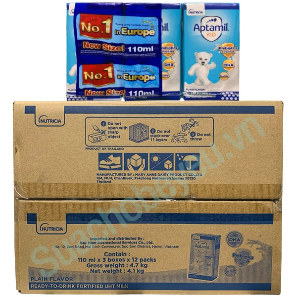 Sữa pha sẵn Aptamil Kid hộp 110ml cho trẻ từ 1 tuổi Sữa pha sẵn Aptamil Kid hộp 110ml cho trẻ từ 1 tuổi