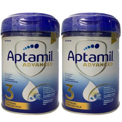Combo 3 lon Sữa Aptamil Advanced Anh số 3 lon 800g cho trẻ từ 1-3 tuổi