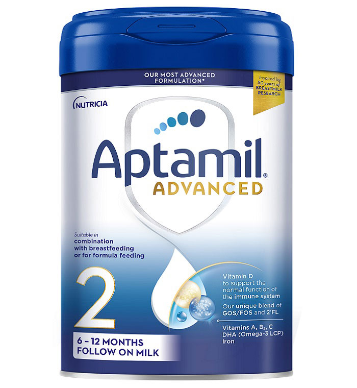 Sữa Aptamil Advanced Anh số 2 lon 800g cho trẻ 6-12 tháng tuổi