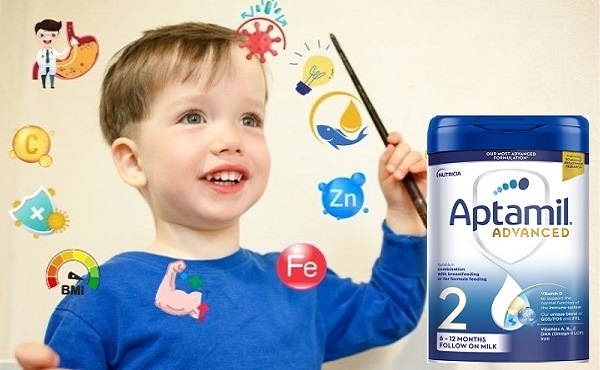 Sữa Aptamil Advanced Anh số 2 lon 800g cho trẻ 6-12 tháng tuổi
