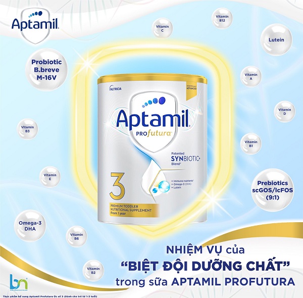 Sữa Aptamil Profutura Úc số 3 lon 900g cho trẻ 1-3 tuổi