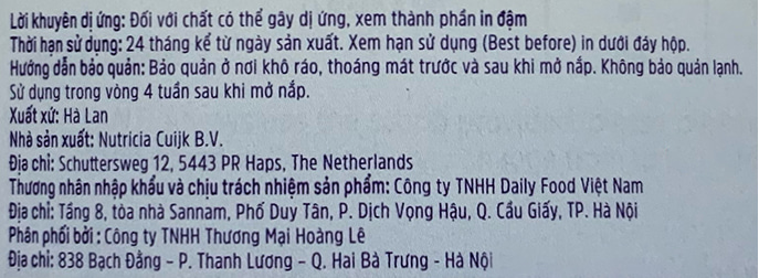 Sữa Aptamil Advanced Anh số 3 lon 800g cho trẻ từ 1-3 tuổi