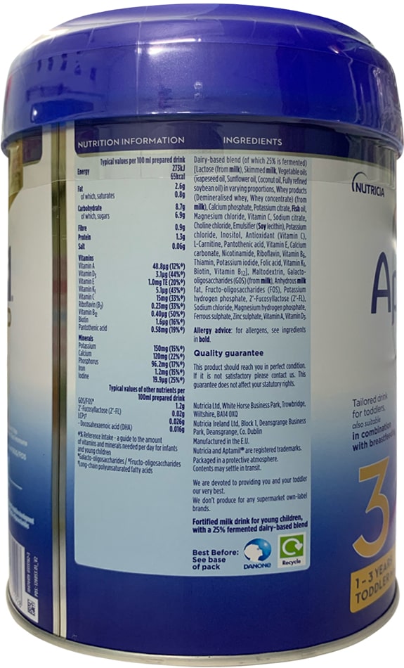 Sữa Aptamil Advanced Anh số 3 lon 800g cho trẻ từ 1-3 tuổi