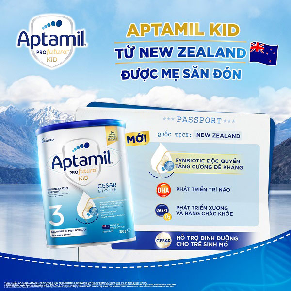 Sữa Aptamil Profutura Kid số 3 800g New Zealand cho trẻ từ 2 tuổi