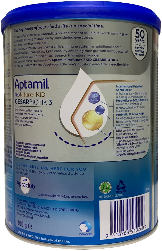Sữa Aptamil Profutura Kid số 3 lon 800g New Zealand cho trẻ từ 2 tuổi