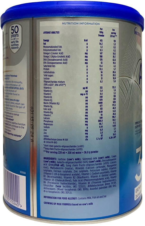 Sữa Aptamil Profutura Kid số 3 lon 800g New Zealand cho trẻ từ 2 tuổi