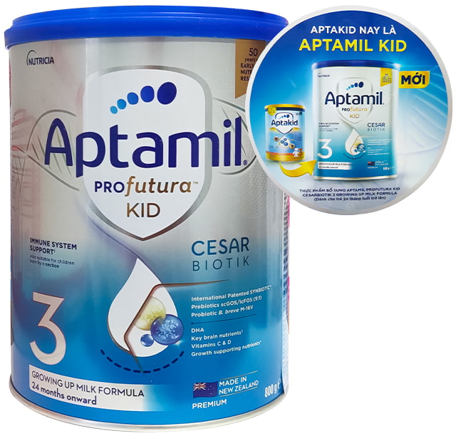 Sữa Aptamil Profutura Kid số 3 lon 800g New Zealand cho trẻ từ 2 tuổi