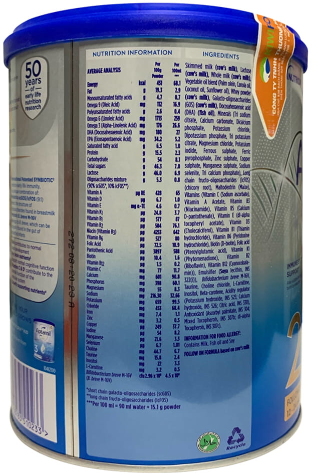 Sữa Aptamil Profutura số 2 lon 800g New Zealand cho trẻ 1-2 tuổi