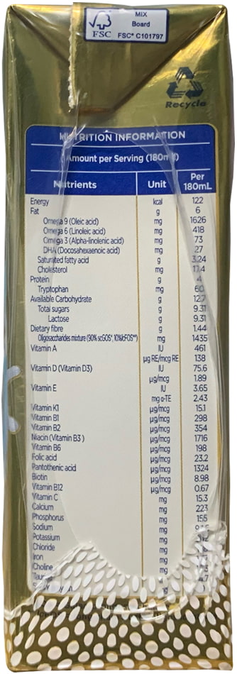Sữa pha sẵn Aptamil Super Gold Kid hộp 180ml cho trẻ từ 1 tuổi