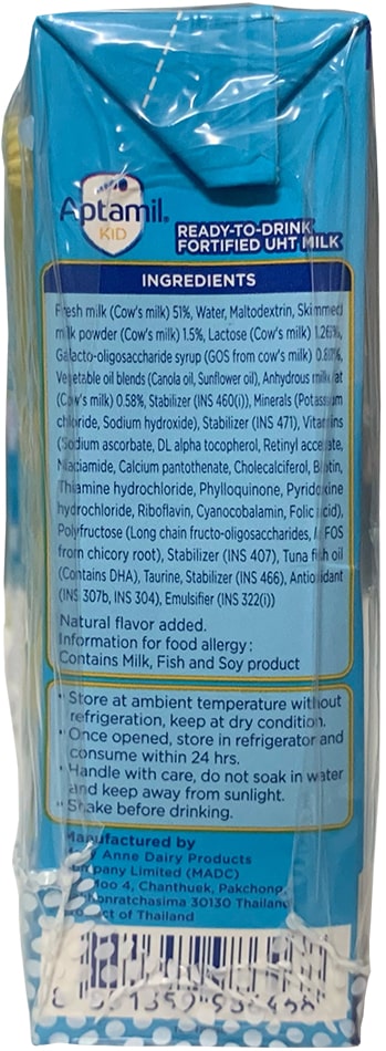Sữa công thức pha sẵn Aptamil Kid hộp 180ml cho trẻ từ 1 tuổi