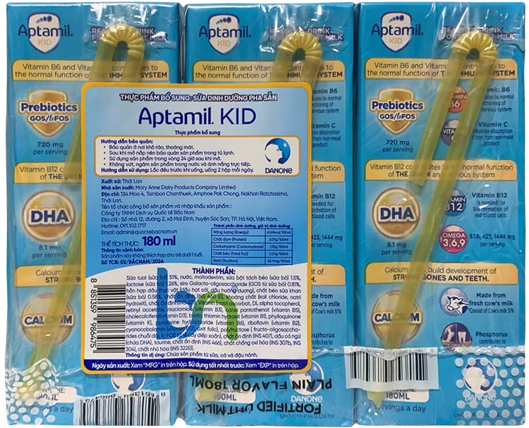 Sữa công thức pha sẵn Aptamil Kid hộp 180ml cho trẻ từ 1 tuổi