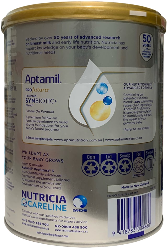 Sữa Aptamil Profutura Úc số 2 lon 900g cho trẻ 6-12 tháng