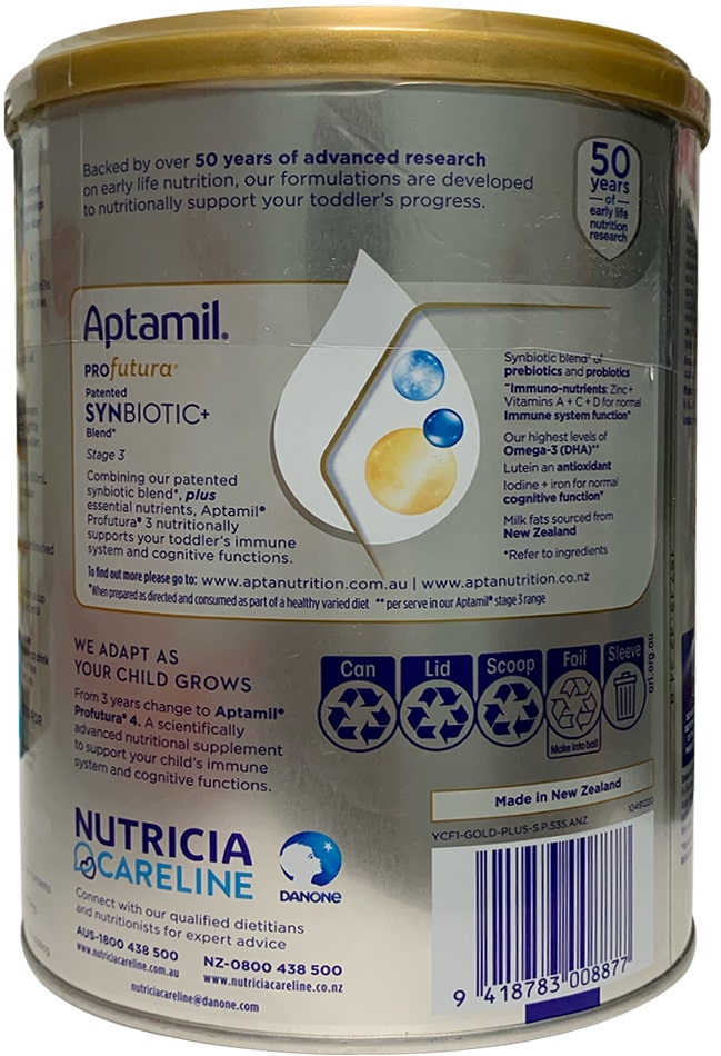 Sữa Aptamil Profutura Úc số 3 lon 900g cho trẻ 1-3 tuổi