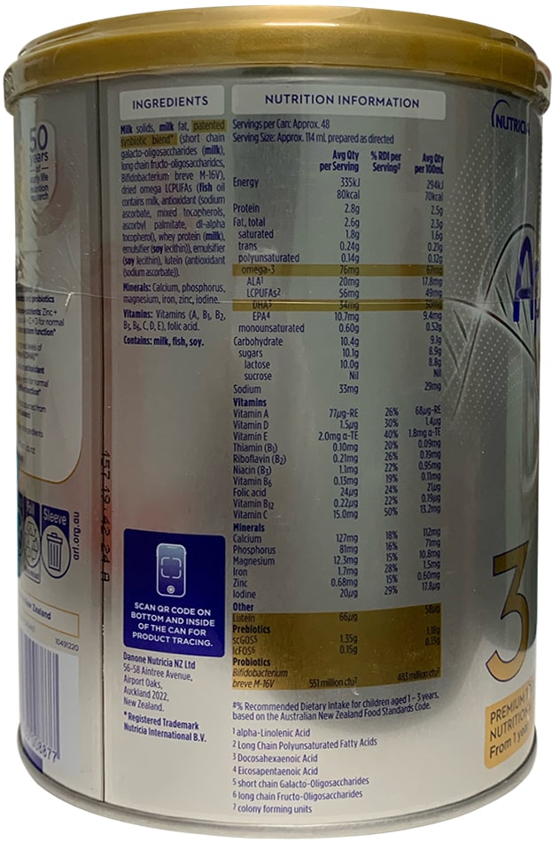 Sữa Aptamil Profutura Úc số 3 lon 900g cho trẻ 1-3 tuổi